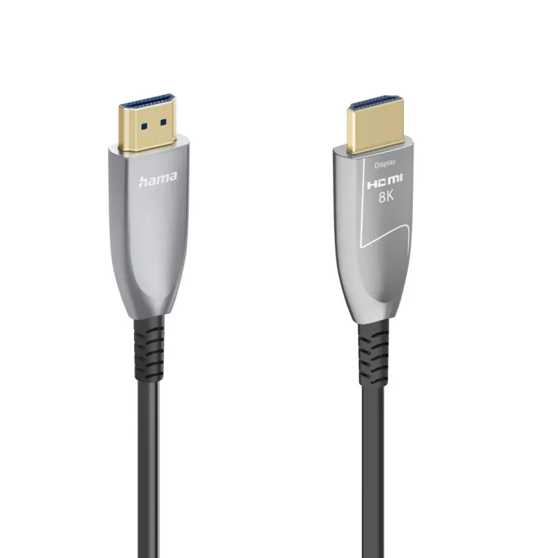 Hama 00202036 HDMI laidas 20 m HDMI A tipo (standartinis) Juoda, Pilka, Sidabrinė