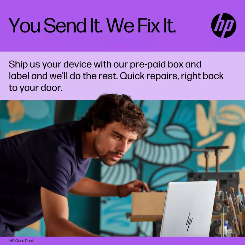 HP 2 metų nešiojamojo kompiuterio paėmimo ir grąžinimo paslauga