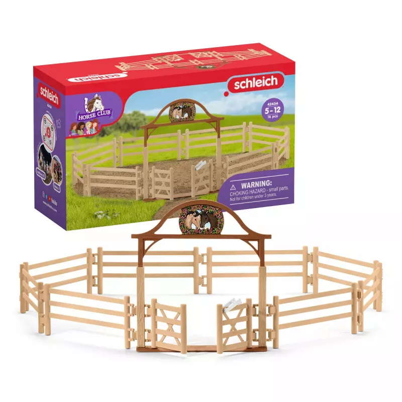 Maniežas su įėjimo vartais Schleich HORSE CLUB 42434
