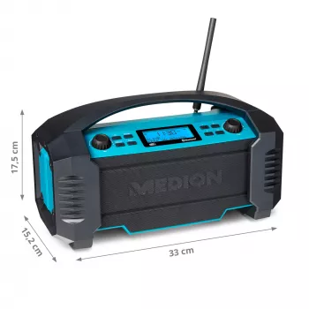 MEDION LIFE E66050 Worksite Analoginis ir skaitmeninis Juoda, Mėlyna