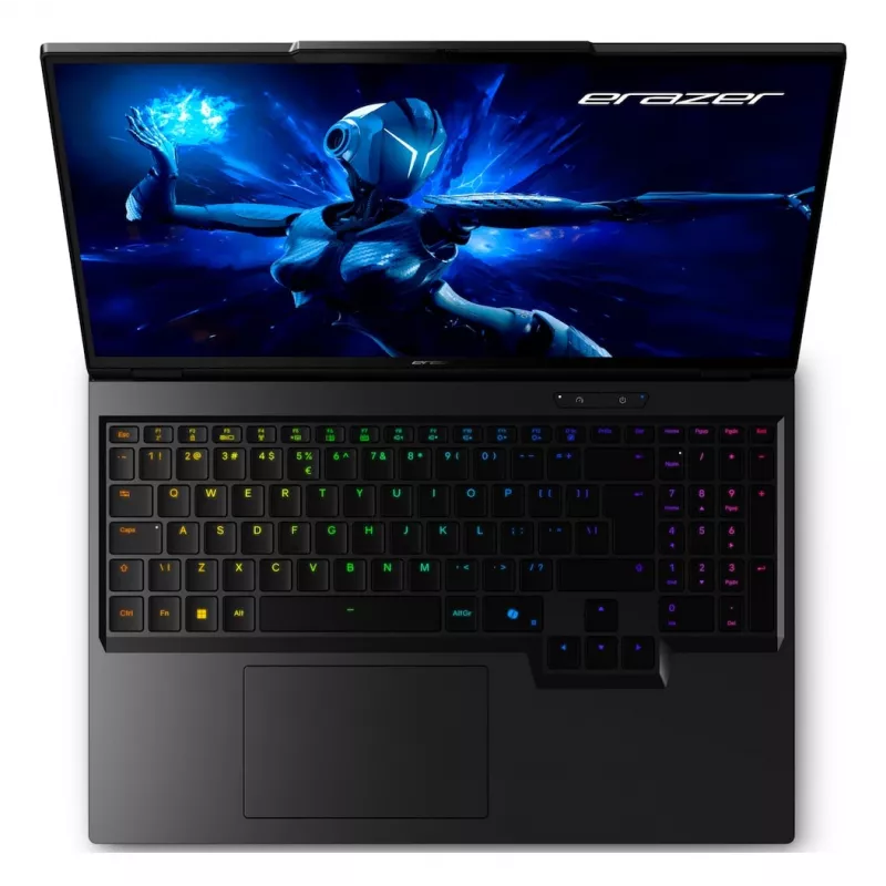 ERAZER Beast 16 X1 Intel Core Ultra 9 275HX nešiojamasis kompiuteris 40,6 cm (16 colių) Quad HD+ 32 GB DDR5-SDRAM 2 TB SSD NVIDIA GeForce RTX 5080 Wi-Fi 6E (802.11ax) Windows 11 Home juoda