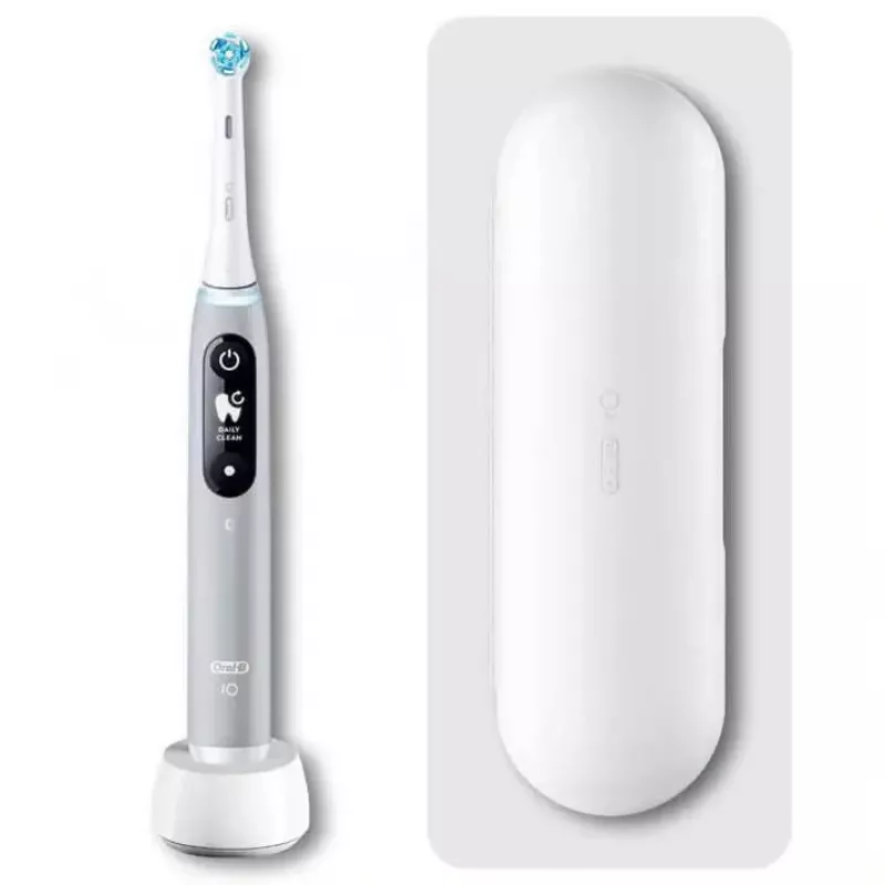 Braun iO Serie 6 suaugusiųjų vibracinis dantų šepetėlis pilkas