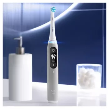 Braun iO Serie 6 suaugusiųjų vibracinis dantų šepetėlis pilkas