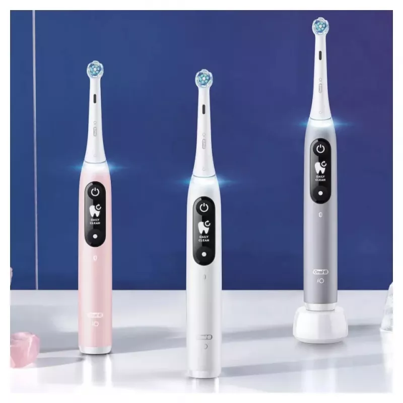 Braun iO Serie 6 suaugusiųjų vibracinis dantų šepetėlis pilkas