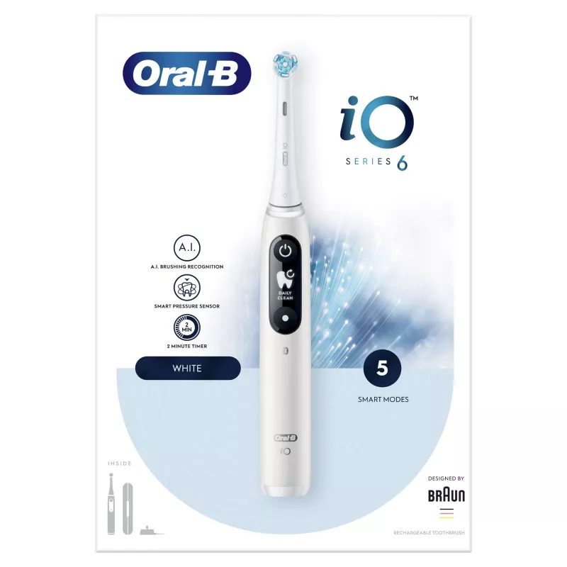 Oral-B iO 80351523 elektrinis dantų šepetėlis Suaugusiems Vibracinis dantų šepetėlis Juoda, Mėlyna