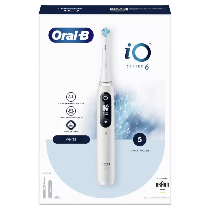 Oral-B iO 80351523 elektrinis dantų šepetėlis Suaugusiems Vibracinis dantų šepetėlis Juoda, Mėlyna