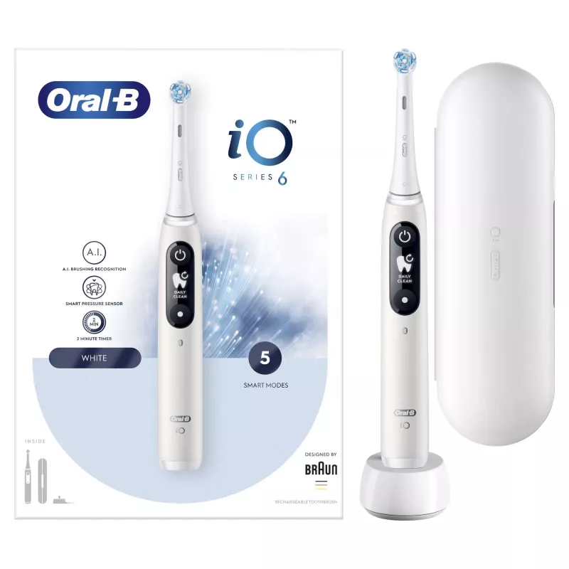 Oral-B iO 80351523 elektrinis dantų šepetėlis Suaugusiems Vibracinis dantų šepetėlis Juoda, Mėlyna