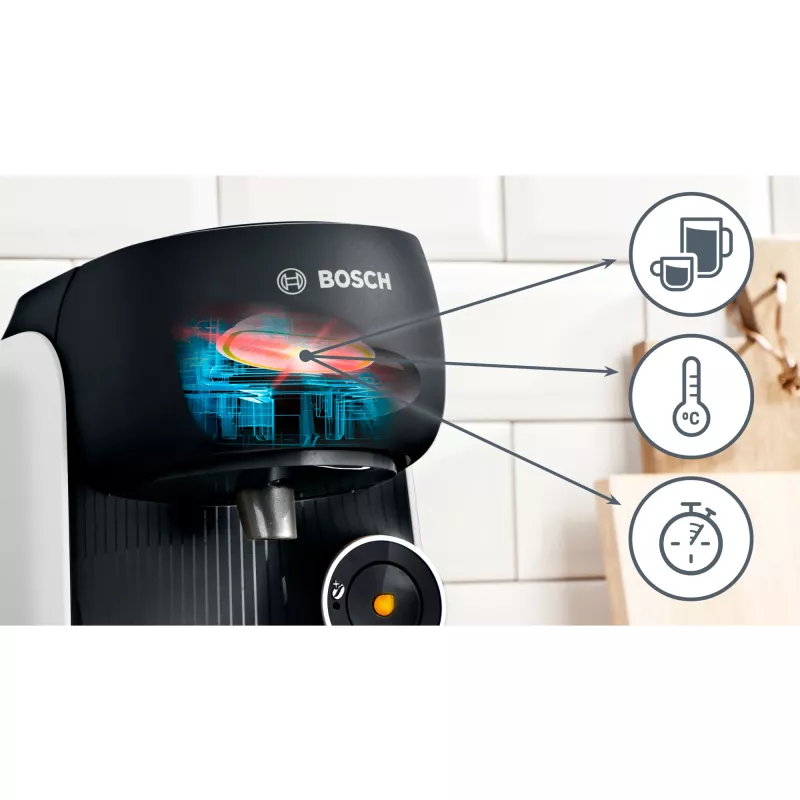 Bosch TAS164E kavos aparatas, pilnai automatinis, kapsulinis kavos virimo aparatas, 0,7 l
