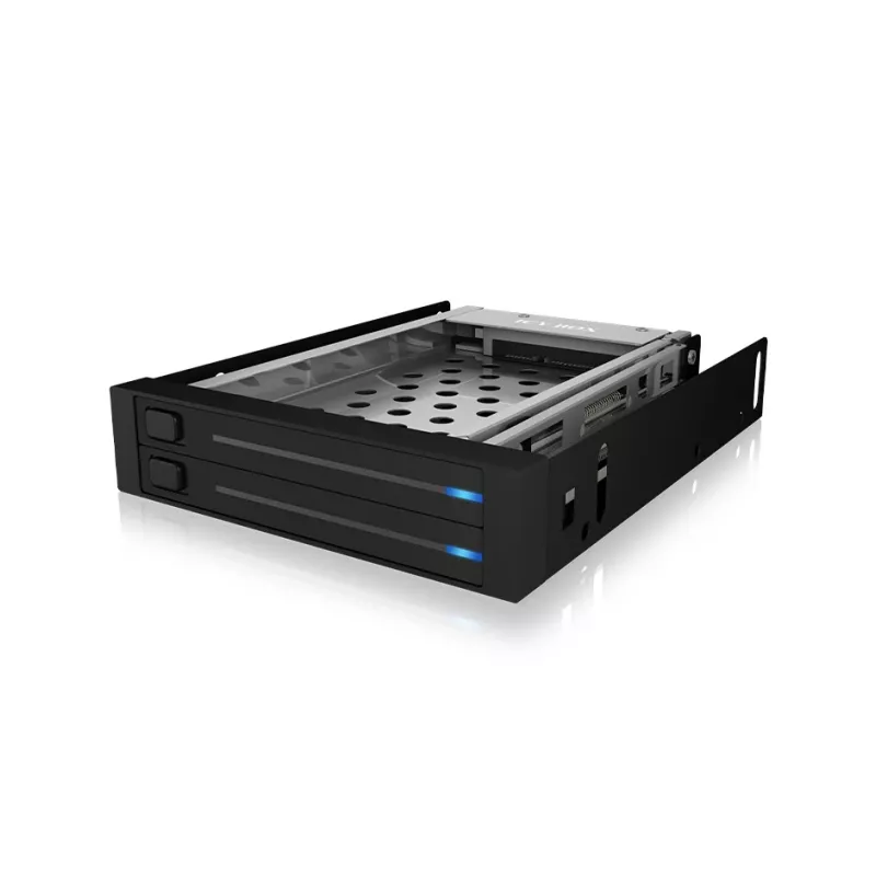 ICY BOX IB-2226StS 8,89 cm (3,5 col.) saugojimo įrenginio dėklas, juodas