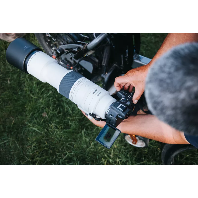 Canon RF 200-800 mm F6.3-9 IS USM Teleobjektyvai, juodas/baltas