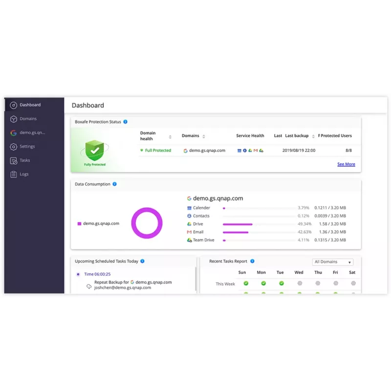 QNAP LS-BOXAFE-GOOGLE-10USER-1Y PC programinė įranga 10 licencijų Atsarginė kopija / atkūrimas 1 metai