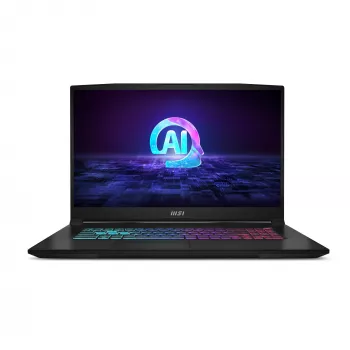 MSI Katana A17 AI B8VF-835NL AMD Ryzen™ 9 8945HS nešiojamasis kompiuteris 43.9 cm (17.3 colio) Full HD 16 GB DDR5-SDRAM 1 TB SSD NVIDIA GeForce RTX 4060 Wi-Fi 6E (802.11ax) Windows 11 Home juodas