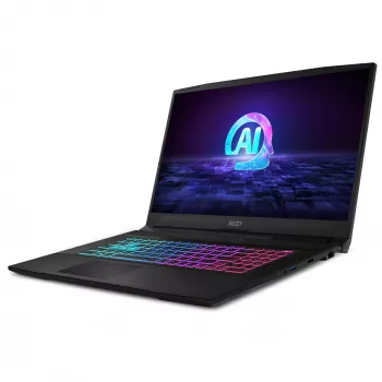 MSI Katana A17 AI B8VF-835NL AMD Ryzen™ 9 8945HS nešiojamasis kompiuteris 43.9 cm (17.3 colio) Full HD 16 GB DDR5-SDRAM 1 TB SSD NVIDIA GeForce RTX 4060 Wi-Fi 6E (802.11ax) Windows 11 Home juodas