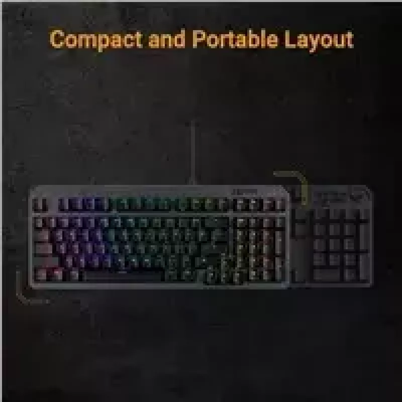 Mechaninė žaidimų klaviatūra ASUS TUF Gaming K3 Gen II RGB apšviesta