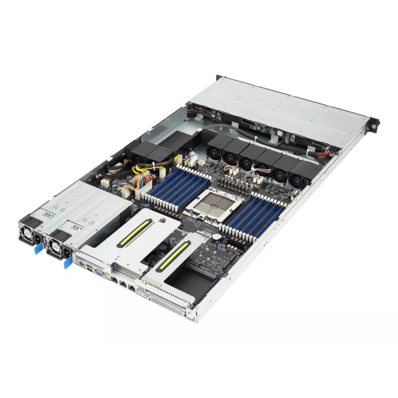 ASUS RS501A-E12-RS4 LGA 6096 Rack (1U) Juoda, Sidabrinė