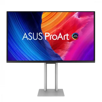Kompiuterio monitorius ASUS ProArt PA27UCDMR 67.3 cm (26.5 colio) 3840×2160 4K OLED sidabrinis, 0.1 ms, USB 3.2 Gen 2, garsiakalbiai, VESA