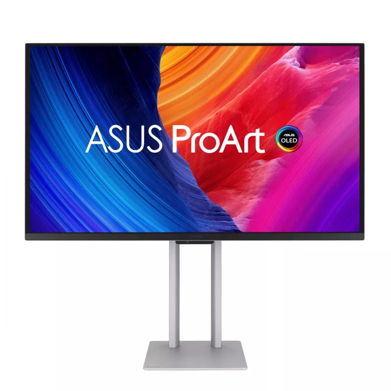 Kompiuterio monitorius ASUS ProArt PA27UCDMR 67.3 cm (26.5 colio) 3840×2160 4K OLED sidabrinis, 0.1 ms, USB 3.2 Gen 2, garsiakalbiai, VESA