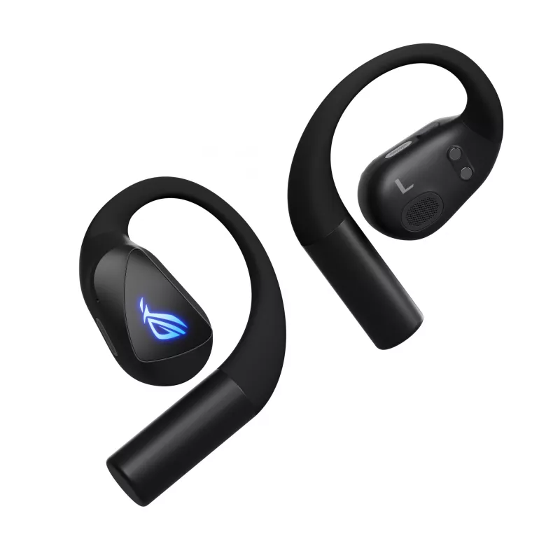 Ausinės ASUS ROG Cetra Open Wireless TWS Bluetooth užkabinamos už ausies, juodos, 20–20000 Hz, 116 g