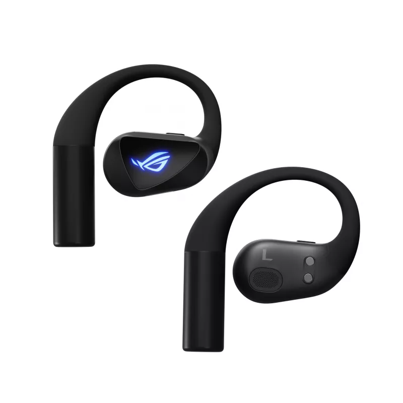 Ausinės ASUS ROG Cetra Open Wireless TWS Bluetooth užkabinamos už ausies, juodos, 20–20000 Hz, 116 g