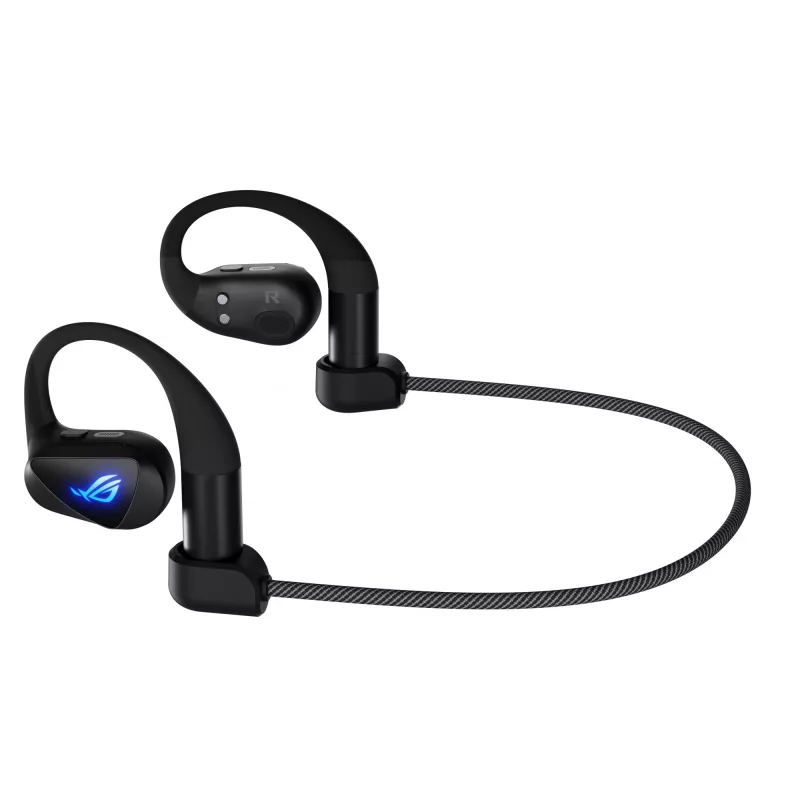 Ausinės ASUS ROG Cetra Open Wireless TWS Bluetooth užkabinamos už ausies, juodos, 20–20000 Hz, 116 g