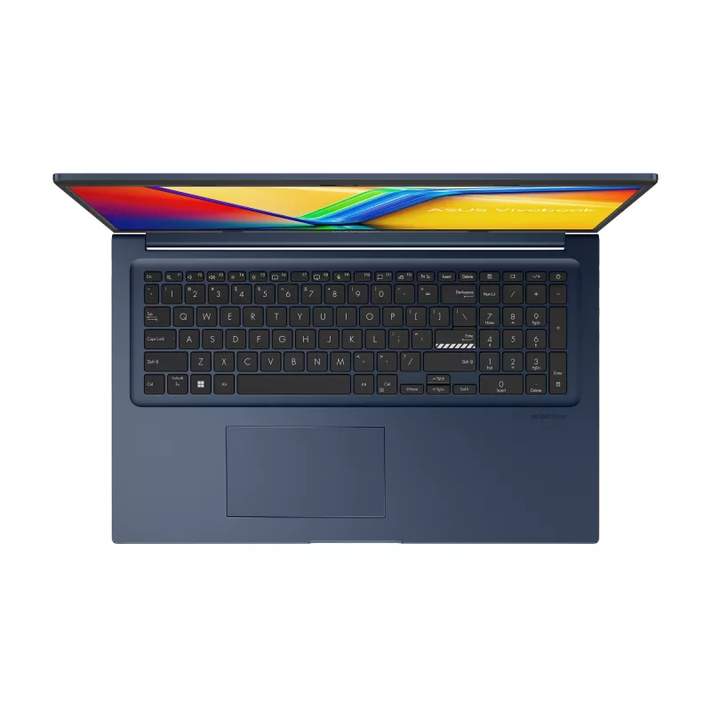 Nešiojamas kompiuteris ASUS Vivobook 17 X1704VA Intel Core 3 100U, 17,3 col. FHD, 16 GB DDR5, 512 GB SSD, Wi‑Fi 6, Windows 11 Home, mėlynas