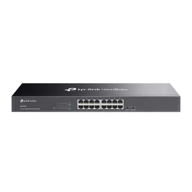 TP-Link Omada DS1016G tinklo komutatorius Nevaldomas Gigabit Ethernet (10/100/1000) 1U Juodas