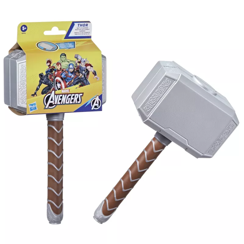 Marvel Avengers Thor kovos plaktukas vaidmenų žaidimo žaislas vaikams nuo 5 m., Nuotykis, 5 m.