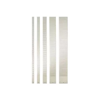 Nobo T-Card metalinės plokštės, 2 dydis, 32 lizdai, pilka, 64 mm, 655 mm, 210 g, 64 mm, 13 mm
