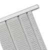 Nobo T-Card metalinės plokštės, 2 dydis, 32 lizdai, pilka, 64 mm, 655 mm, 210 g, 64 mm, 13 mm
