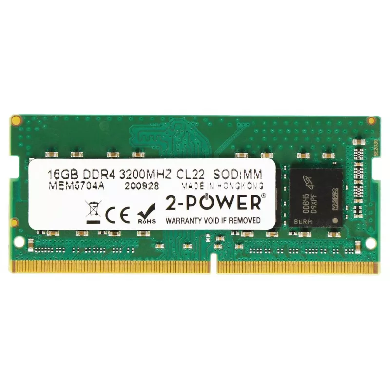 2-Power MEM5704A atminties modulis 16 GB 1 x 16 GB DDR4 260 kontaktų SO-DIMM