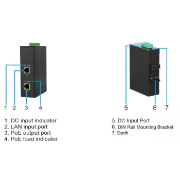 Microconnect POEINJ-30W-IND PoE adapteris