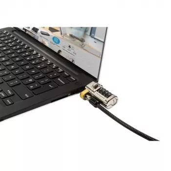 DELL 461-AAEU kabelinė spyna Juoda, Nerūdijantis plienas 1,8 m