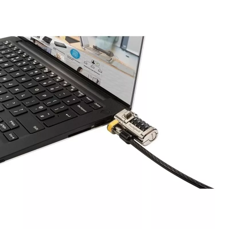 DELL 461-AAEU kabelinė spyna Juoda, Nerūdijantis plienas 1,8 m
