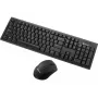 Sandberg Wireless Office DesktopSet INT, belaidis, RF belaidis, membraninė, QWERTY, juoda, pelė įtraukta