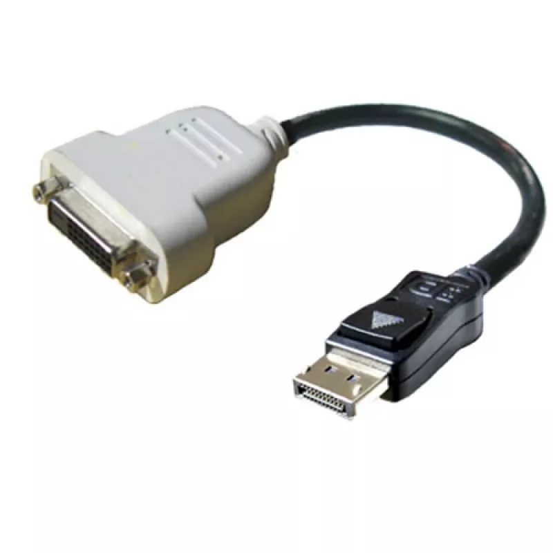 DisplayPort į DVI-D laidas DELL 023NVR 0.23 m juodas baltas