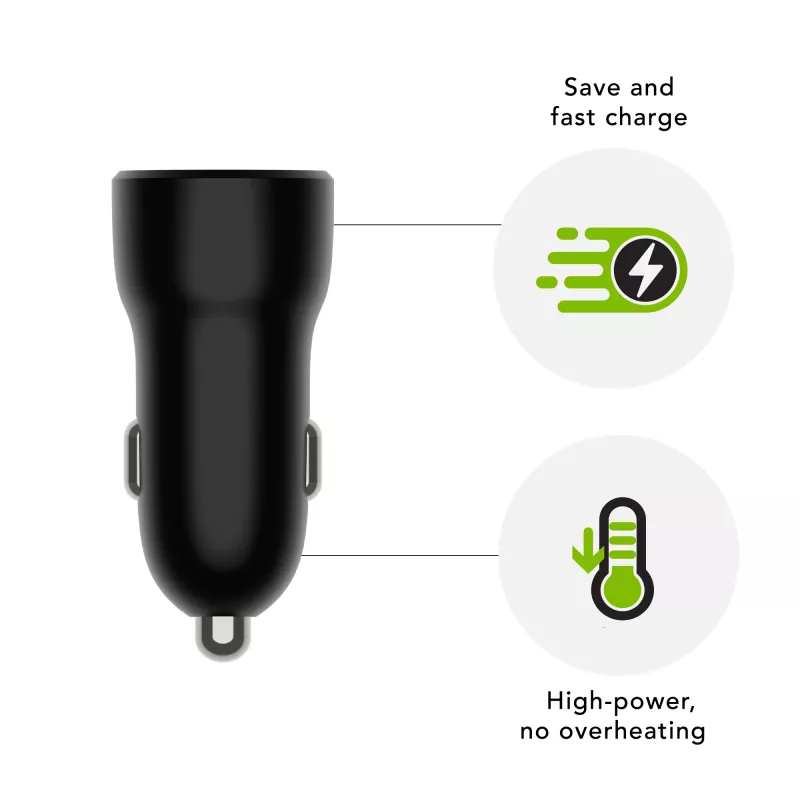 dbramante1928 re-charge - automobilinis kroviklis USB-C 30W - BLK, automobiliui, cigarečių degiklio lizdui, juodas