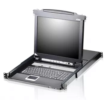 ATEN CL5716M-ATA-2XK06GG stovo konsolė 43,2 cm (17 col.) juoda 1U
