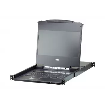 ATEN CL6708MW stovo konsolė 43,9 cm (17,3 colio) 1920 x 1080 pikselių Metalo, Plastiko Juoda 1U