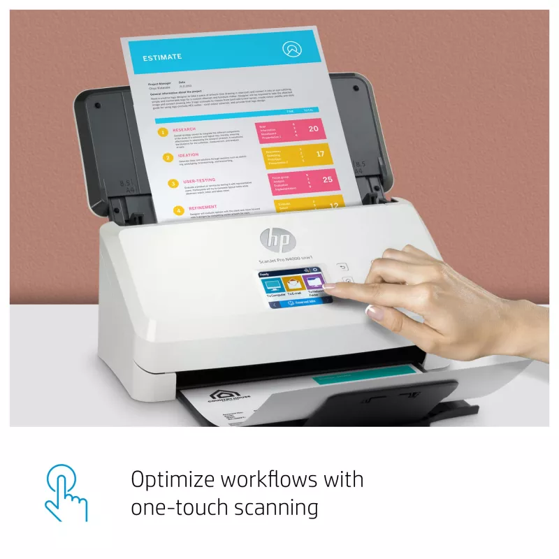 HP ScanJet Pro N4000 snw1 dokumentų skaitytuvas 600 x 600 DPI