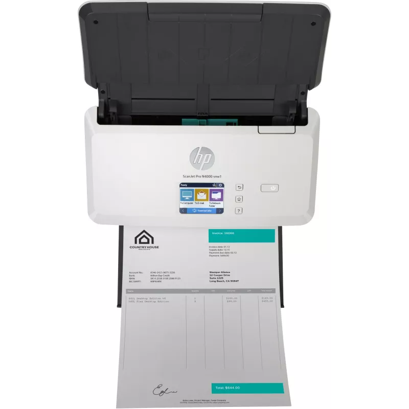HP ScanJet Pro N4000 snw1 dokumentų skaitytuvas 600 x 600 DPI