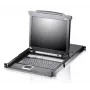 KVM jungiklis ATEN CL5708M, skirtas montuoti į stovą, juodas, 1U, 17 colių LCD