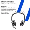 HP Poly Voyager Focus 2 Microsoft Teams sertifikuotos USB-C-C ausinės +USB-C/A adapteris