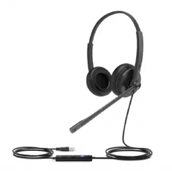 Laidinės ausinės Yealink UH34 Lite, Yealink — vienos ausies, su USB-C/USB-A suderinamu laidu