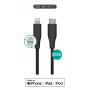 Laidas Lightning į USB-C eSTUFF ES602180-BULK — 1 m, juodas, MFi, RoHS