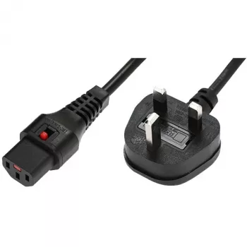 Maitinimo laidas MicroConnect UK Type G į IEC C13 kištuką — maitinimo laidas kompiuteriams ir periferijai