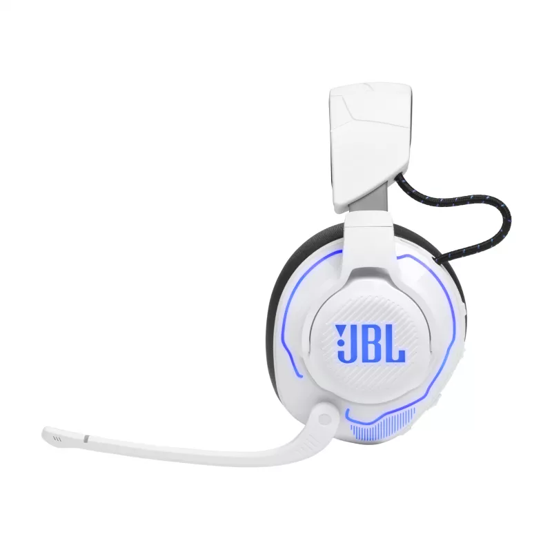 JBL Quantum 910P ausinės laidinės ir belaidės galvos juostos tipo žaidimų USB Type-C Bluetooth mėlynos, baltos
