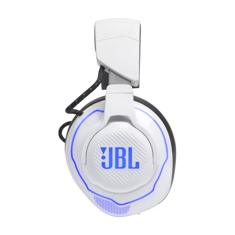 JBL Quantum 910P ausinės laidinės ir belaidės galvos juostos tipo žaidimų USB Type-C Bluetooth mėlynos, baltos
