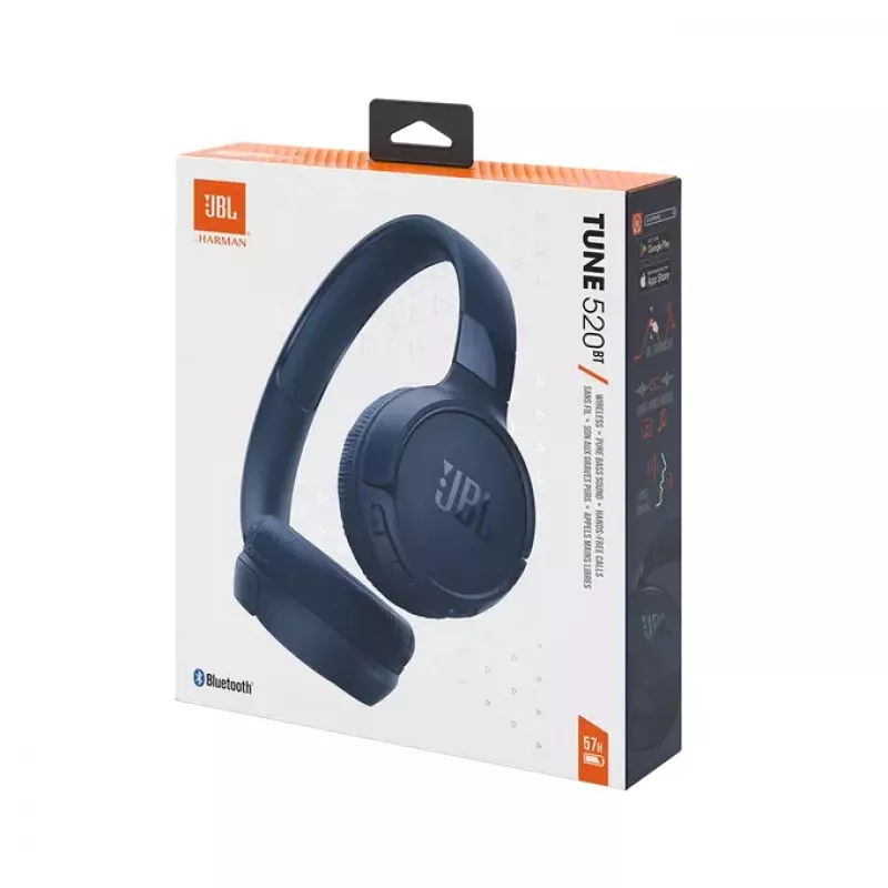 JBL Tune 520BT ausinės Belaidis Ant galvos Skambučiai/Muzika USB Type-C Bluetooth Mėlyna