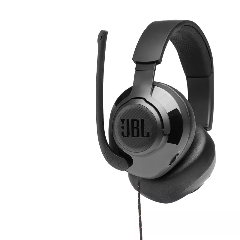 JBL Quantum 200 Juoda, laidinis, 20 - 20000 Hz, žaidimams, 248 g, ausinės, juodos