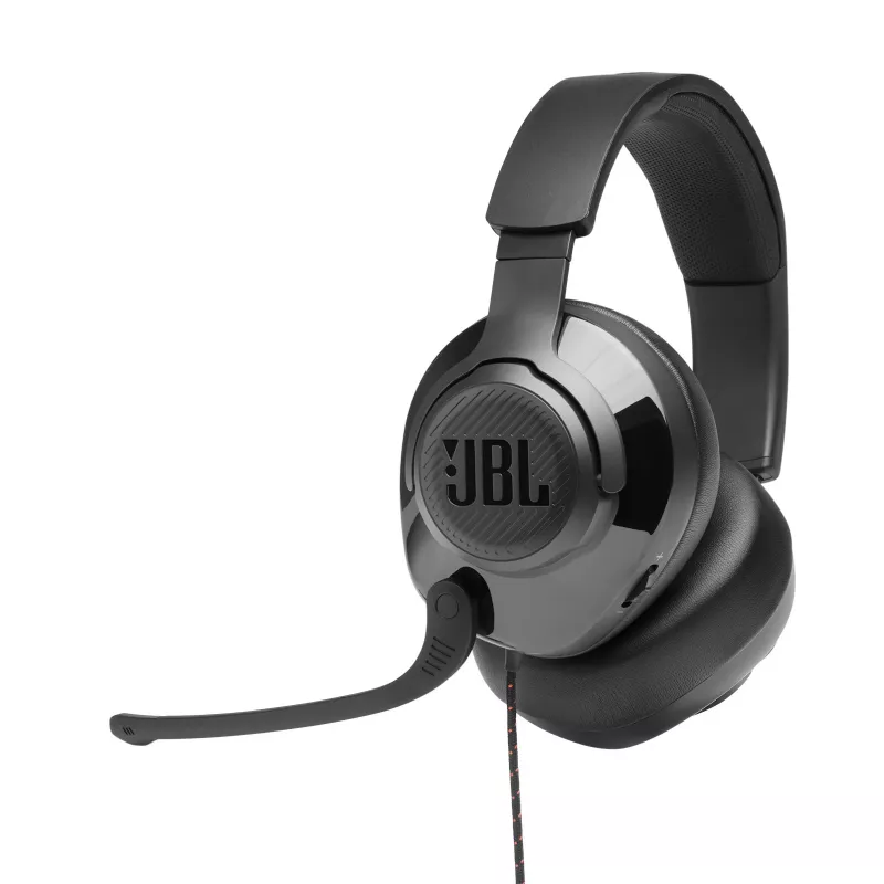 JBL Quantum 200 Juoda, laidinis, 20 - 20000 Hz, žaidimams, 248 g, ausinės, juodos